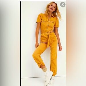 Boyish Mustard Yellow Jumpsuit